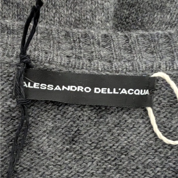 Alessandro Dell’Acqua Gray Merino Wool Sweater Pullover – Size M (NWT) - Picture 8 of 11